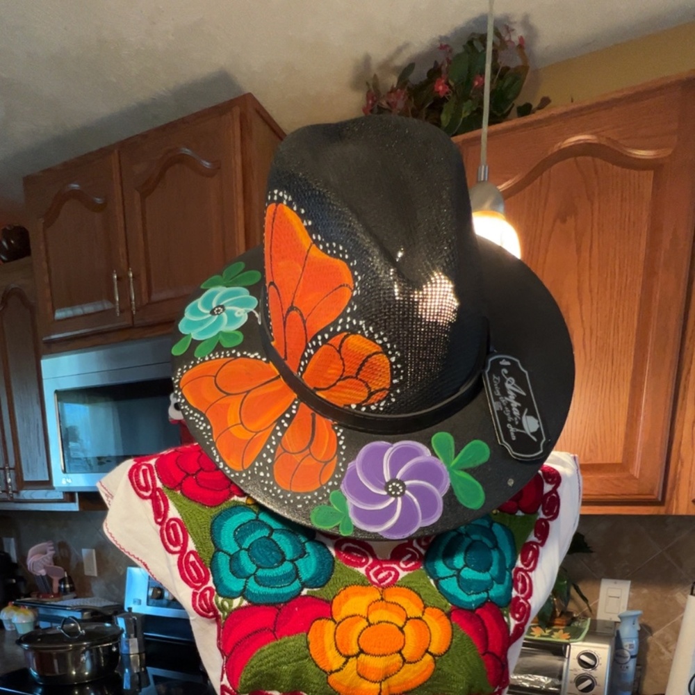 Butterfly Hand Painted Hat